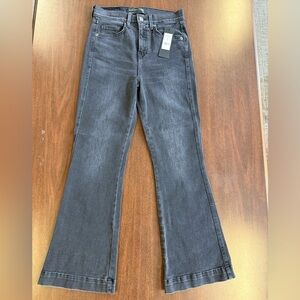 Veronica Beard Carson Ankle Flare Charcoal Jeans